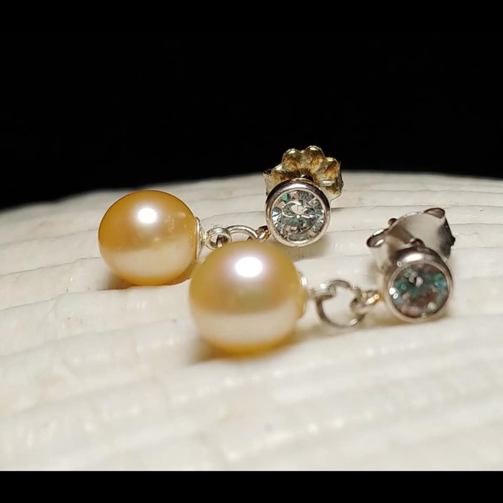 Pearl earrings